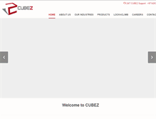 Tablet Screenshot of cubez.ae